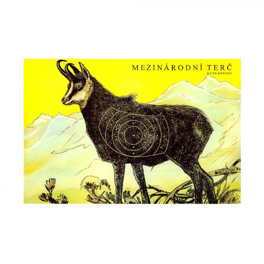 Mezinárodní terč KAMZÍK redukovaný 620 × 420 mm 25ks