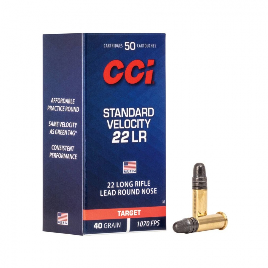CCI .22LR STANDARD LRN 40gr 50ks