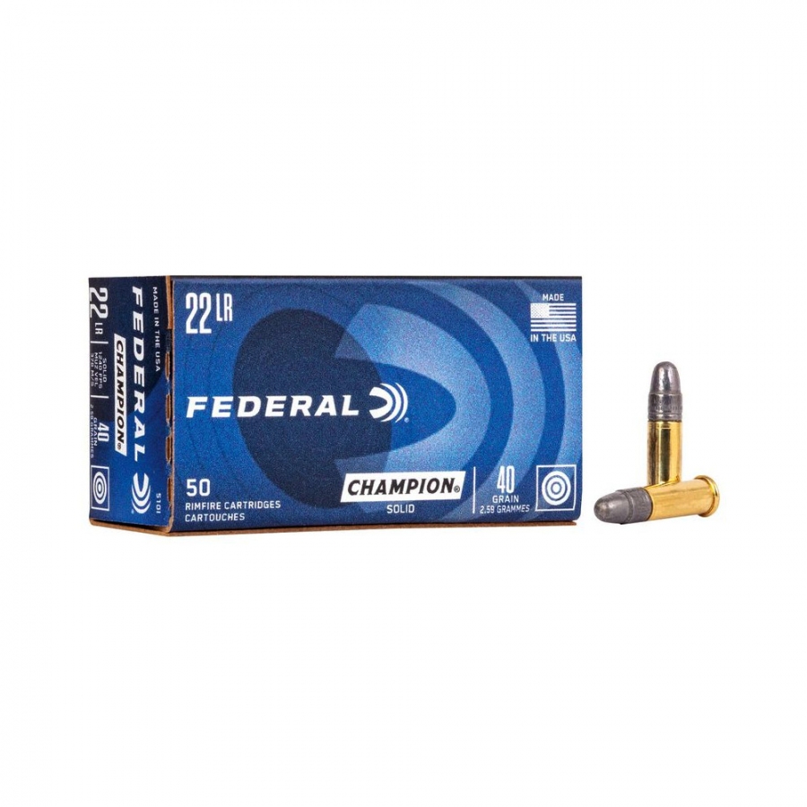 FEDERAL .22LR CHAMPION LRN 40gr 50ks