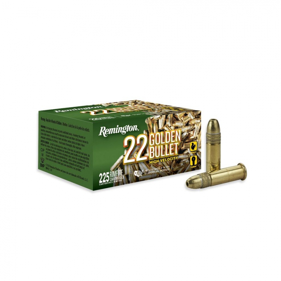 Remington .22LR GOLDEN BULLET Brass Plated Hollow Point 36gr 50ks