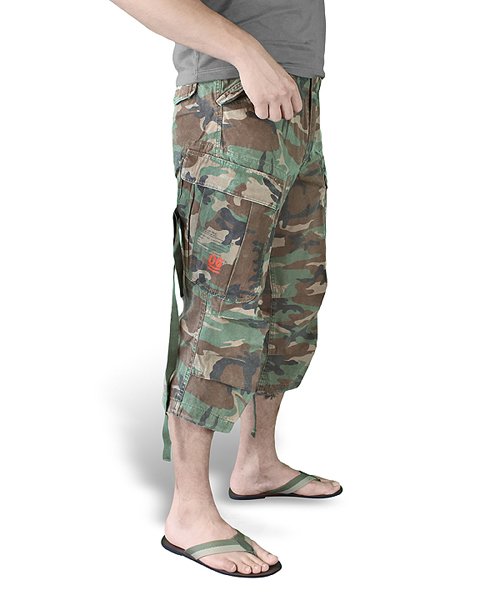 Kraťasy SURPLUS ENGINEER VINTAGE 3/4 WOODLAND