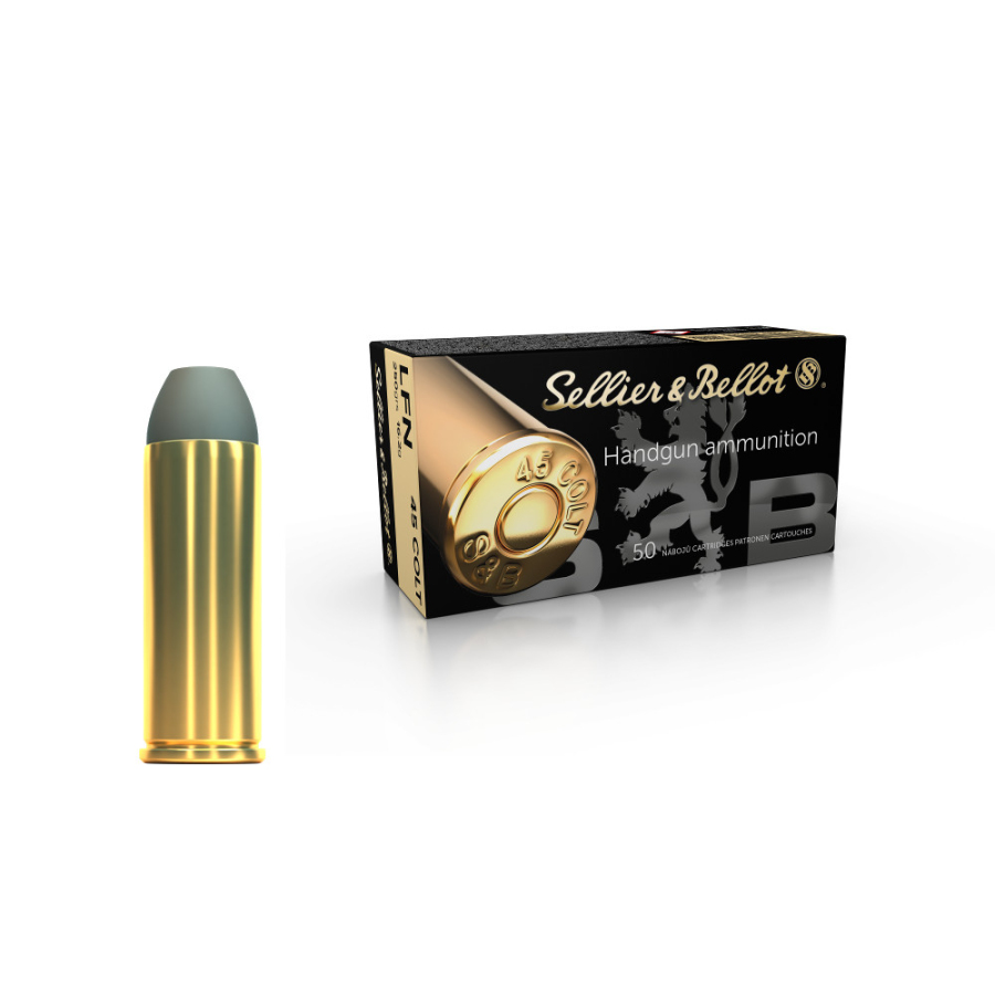 Náboje Sellier & Bellot .45 Colt LFN 16,2 g / 250 grs / 50 ks